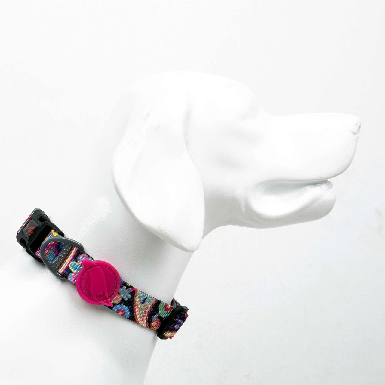 Zgarda pentru câini, Paws &amp; Whiskers, Paisley, Poliester, Multicolor - imagine 4